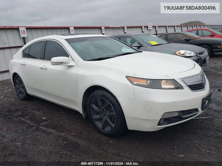 2013 Acura Tl 3.5 VIN: 19UUA8F58DA800496 Lot: 40717299