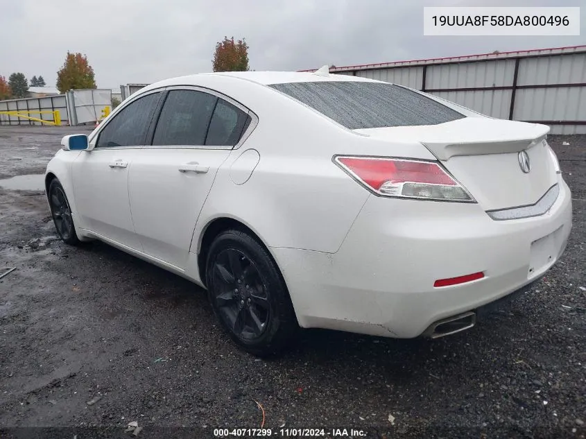 2013 Acura Tl 3.5 VIN: 19UUA8F58DA800496 Lot: 40717299