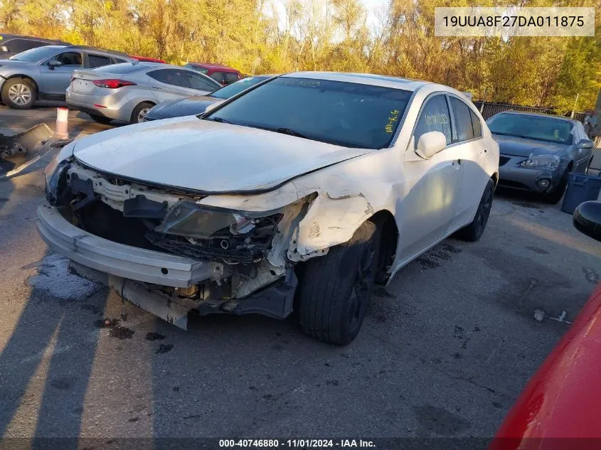 2013 Acura Tl 3.5 VIN: 19UUA8F27DA011875 Lot: 40746880