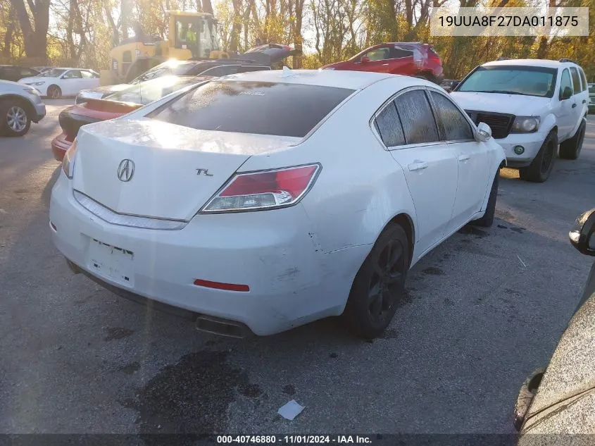 2013 Acura Tl 3.5 VIN: 19UUA8F27DA011875 Lot: 40746880