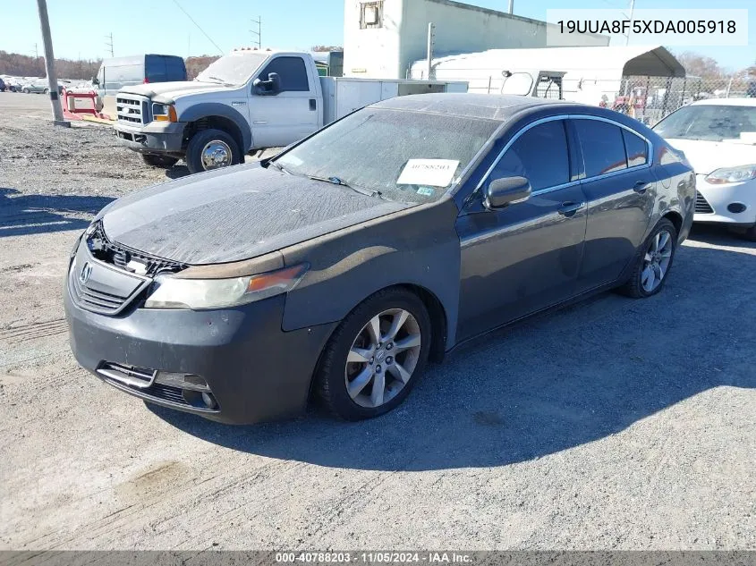 2013 Acura Tl 3.5 VIN: 19UUA8F5XDA005918 Lot: 40788203