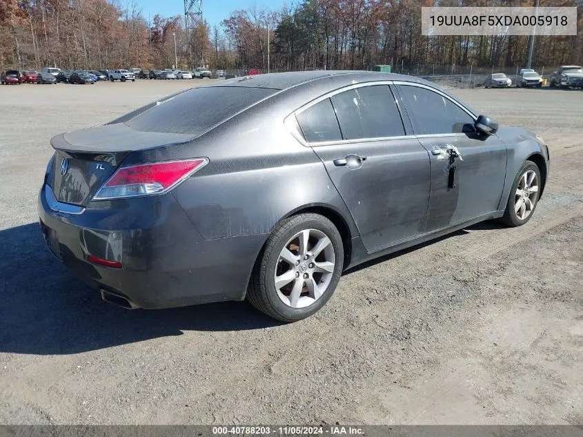 2013 Acura Tl 3.5 VIN: 19UUA8F5XDA005918 Lot: 40788203