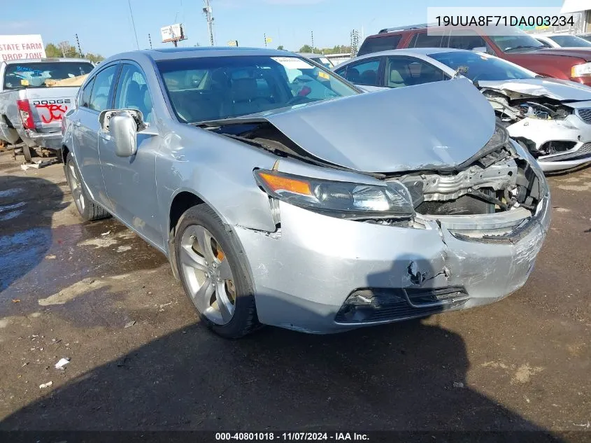 2013 Acura Tl 3.5 VIN: 19UUA8F71DA003234 Lot: 40801018