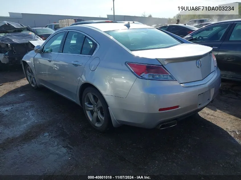 2013 Acura Tl 3.5 VIN: 19UUA8F71DA003234 Lot: 40801018