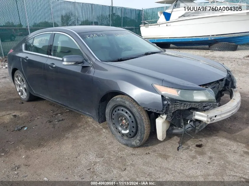 2013 Acura Tl 3.7 VIN: 19UUA9F76DA004305 Lot: 40839551