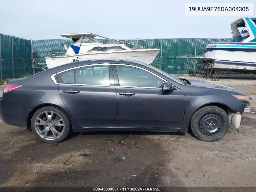 2013 Acura Tl 3.7 VIN: 19UUA9F76DA004305 Lot: 40839551