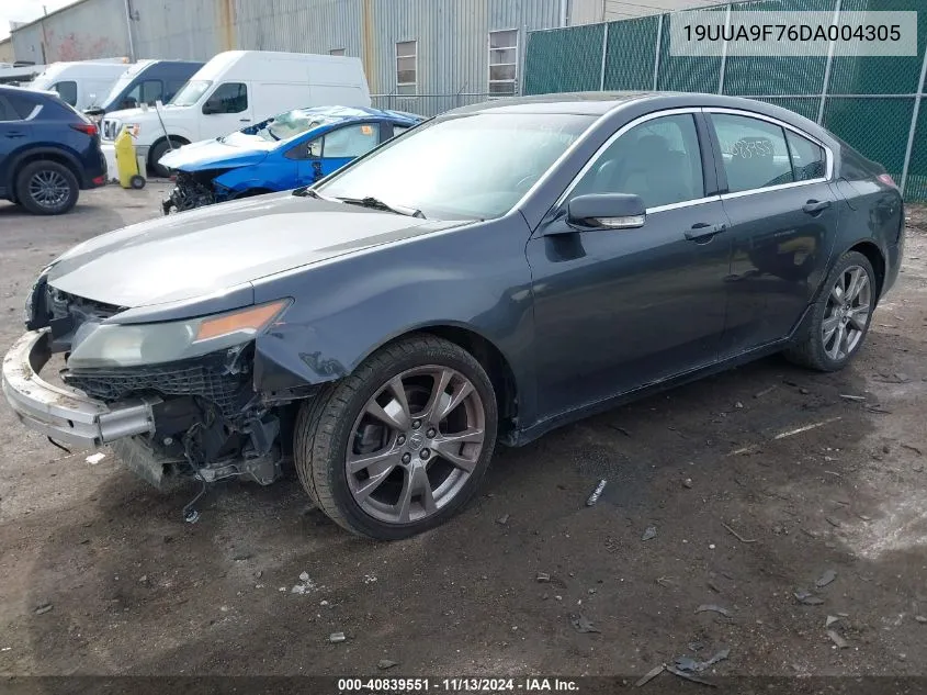 2013 Acura Tl 3.7 VIN: 19UUA9F76DA004305 Lot: 40839551