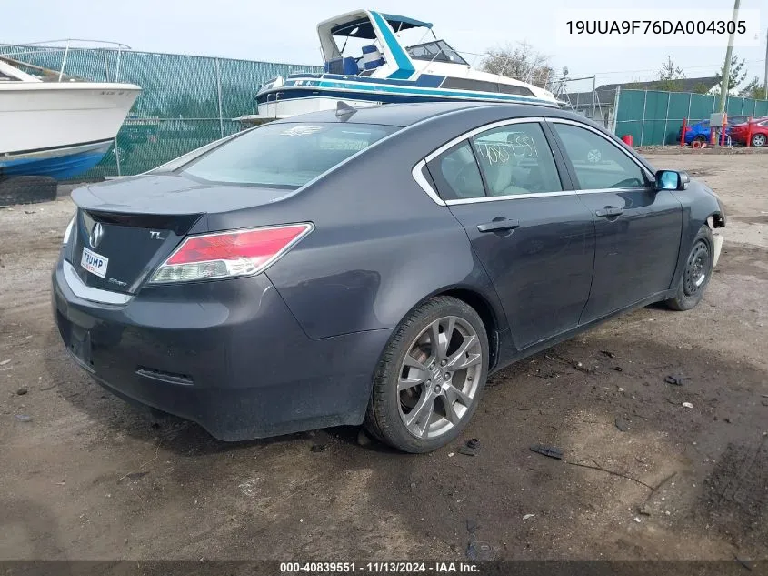 2013 Acura Tl 3.7 VIN: 19UUA9F76DA004305 Lot: 40839551