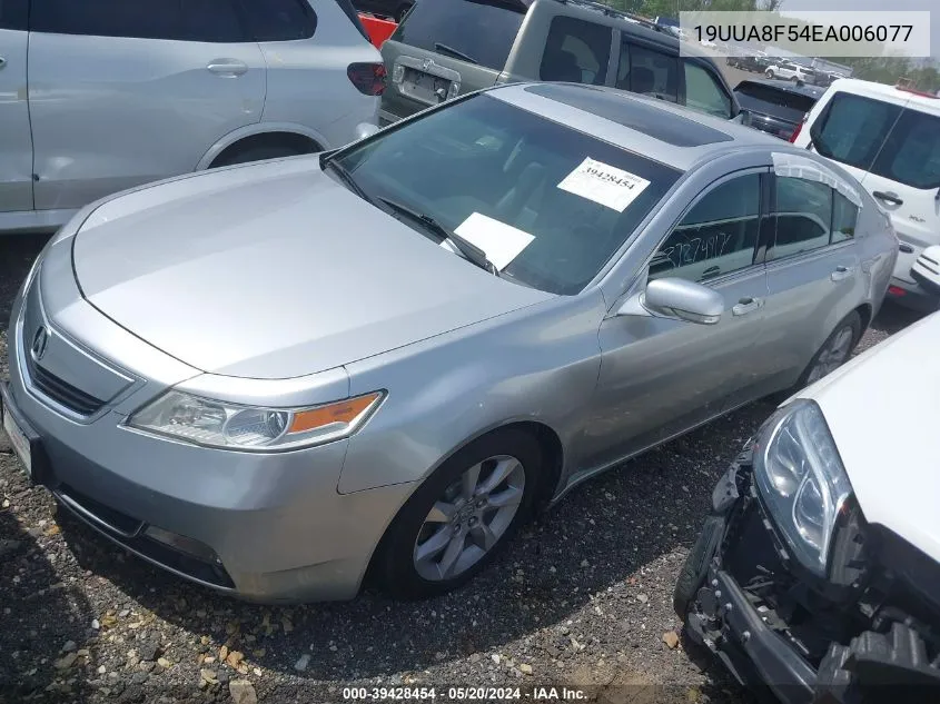 2014 Acura Tl 3.5 VIN: 19UUA8F54EA006077 Lot: 39428454