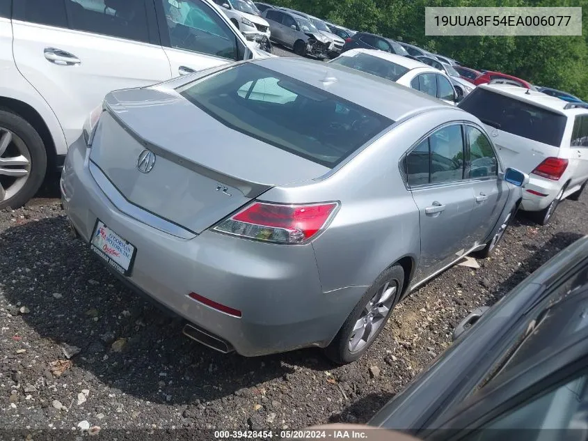 2014 Acura Tl 3.5 VIN: 19UUA8F54EA006077 Lot: 39428454