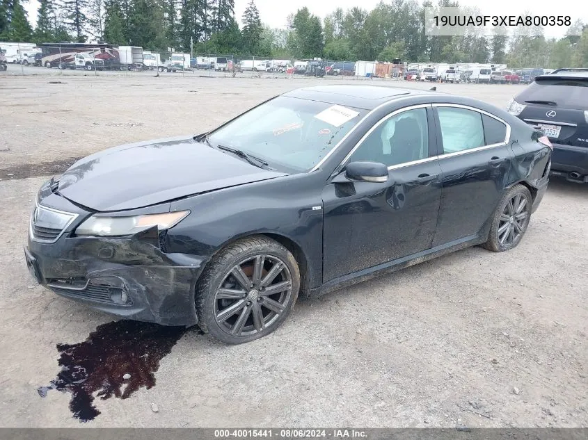 2014 Acura Tl VIN: 19UUA9F3XEA800358 Lot: 40015441