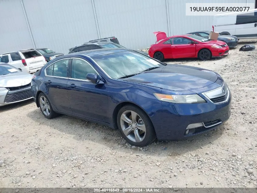 2014 Acura Tl 3.7 VIN: 19UUA9F59EA002077 Lot: 40116849