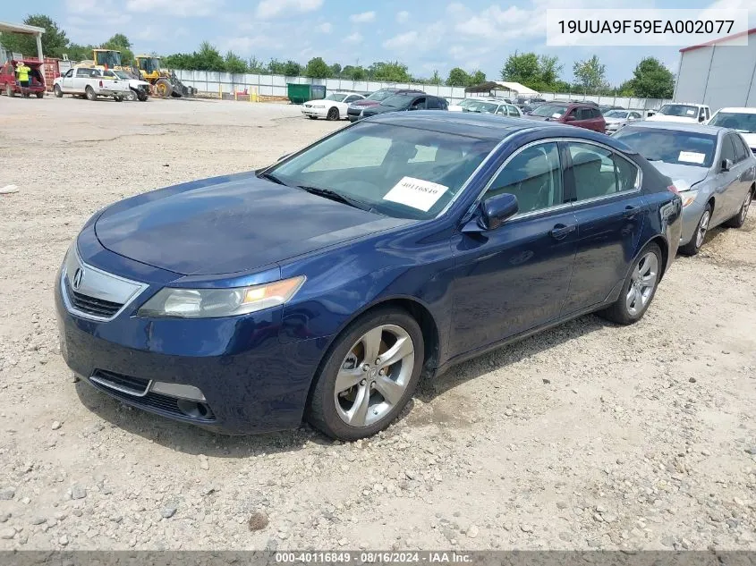 2014 Acura Tl 3.7 VIN: 19UUA9F59EA002077 Lot: 40116849