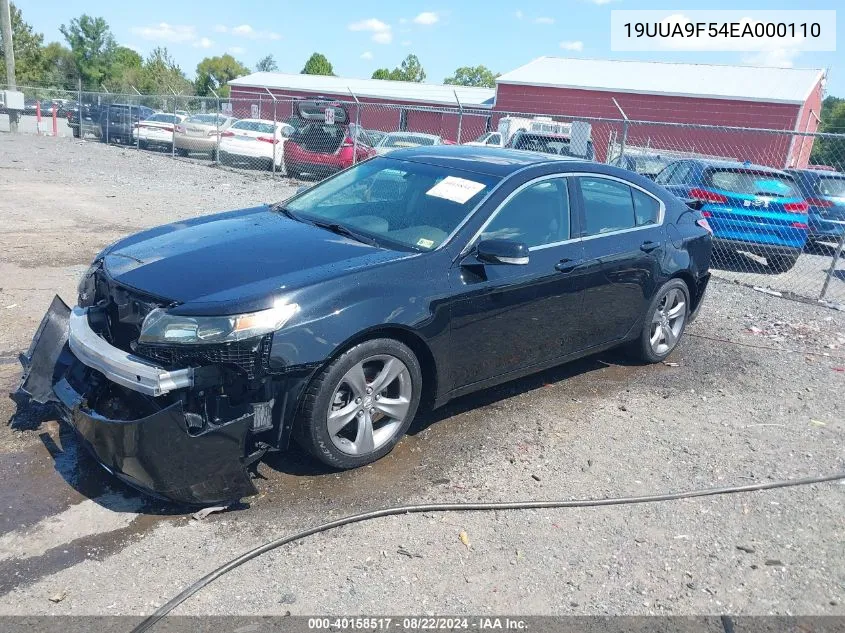 2014 Acura Tl 3.7 VIN: 19UUA9F54EA000110 Lot: 40158517