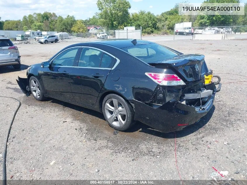 2014 Acura Tl 3.7 VIN: 19UUA9F54EA000110 Lot: 40158517