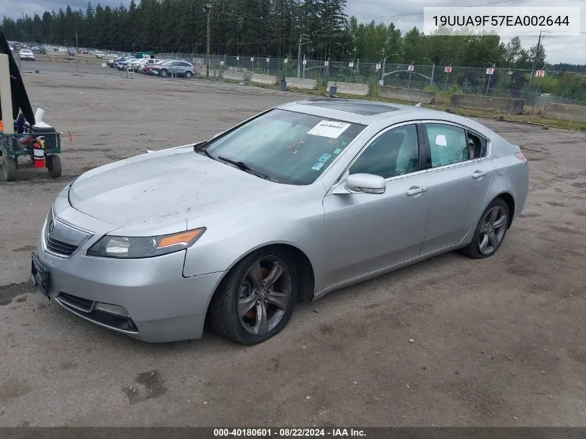 2014 Acura Tl 3.7 VIN: 19UUA9F57EA002644 Lot: 40180601