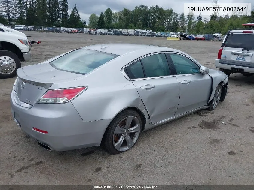 2014 Acura Tl 3.7 VIN: 19UUA9F57EA002644 Lot: 40180601