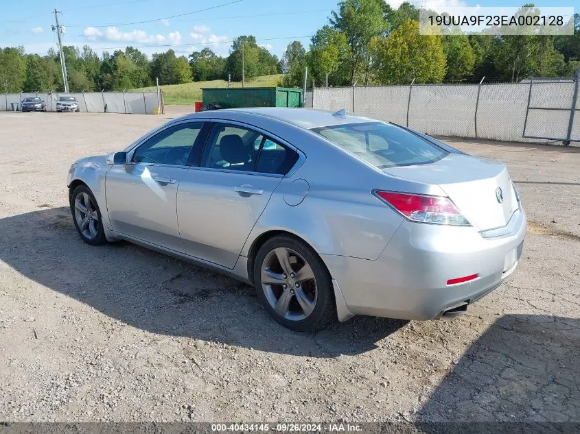 2014 Acura Tl 3.7 VIN: 19UUA9F23EA002128 Lot: 40434145