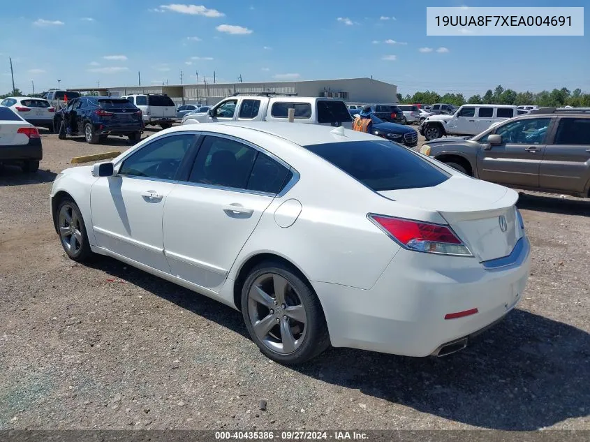 2014 Acura Tl 3.5 VIN: 19UUA8F7XEA004691 Lot: 40435386