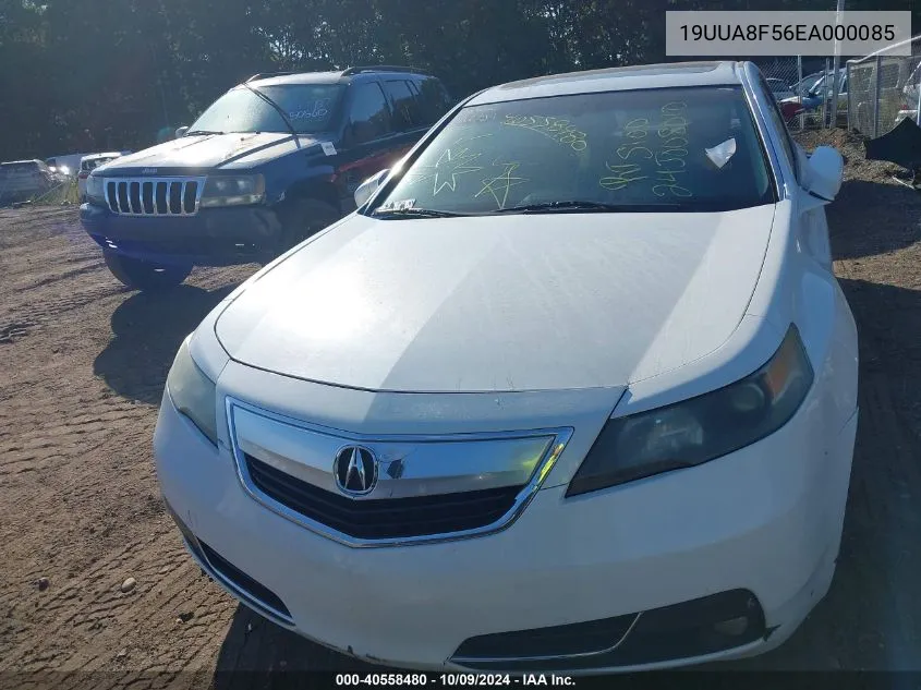 2014 Acura Tl 3.5 VIN: 19UUA8F56EA000085 Lot: 40558480