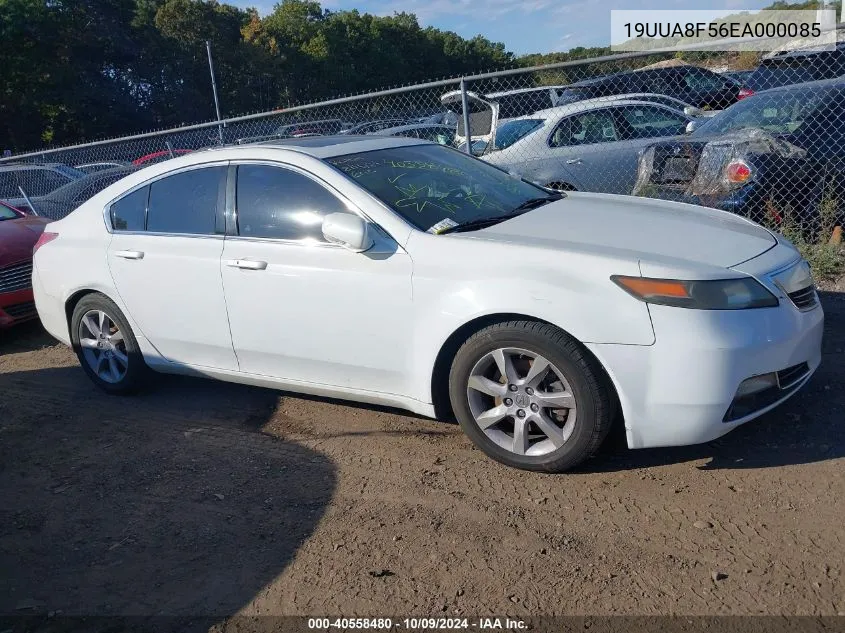 2014 Acura Tl 3.5 VIN: 19UUA8F56EA000085 Lot: 40558480