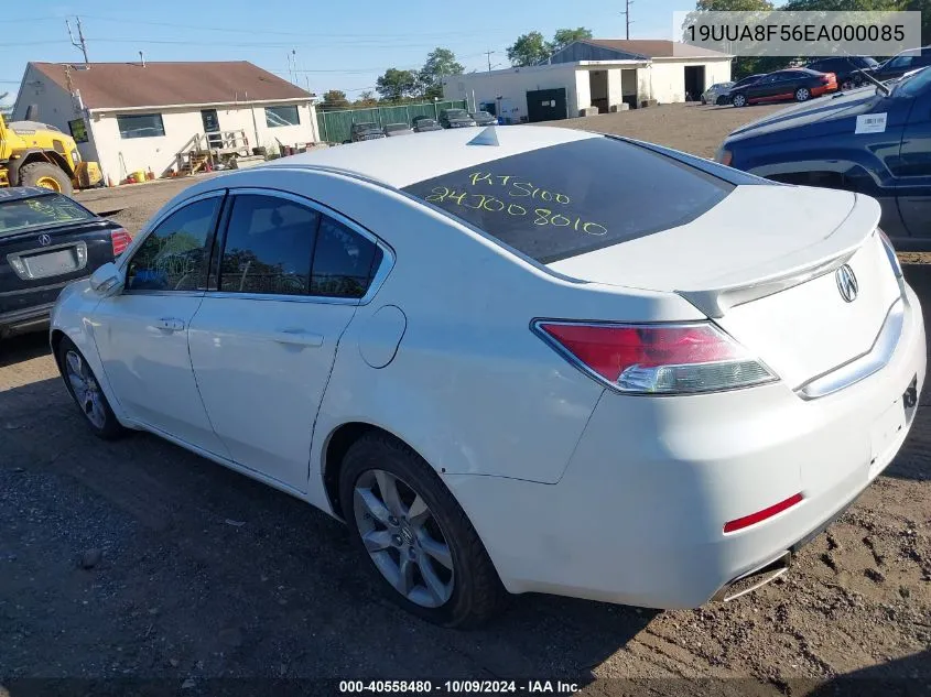 2014 Acura Tl 3.5 VIN: 19UUA8F56EA000085 Lot: 40558480