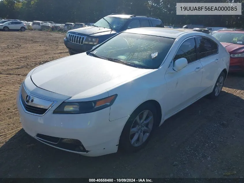 2014 Acura Tl 3.5 VIN: 19UUA8F56EA000085 Lot: 40558480