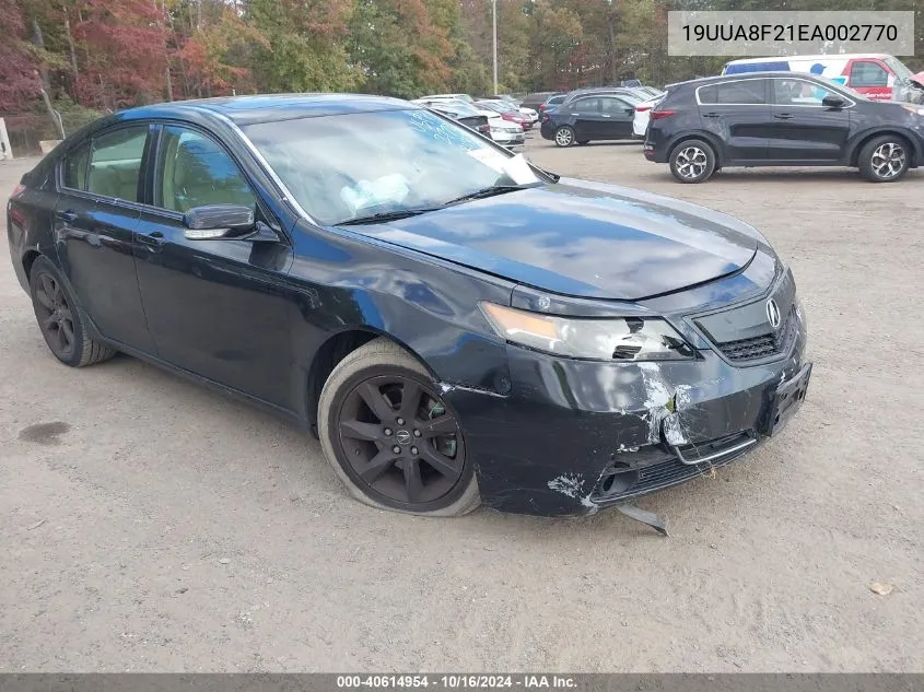 2014 Acura Tl 3.5 VIN: 19UUA8F21EA002770 Lot: 40614954