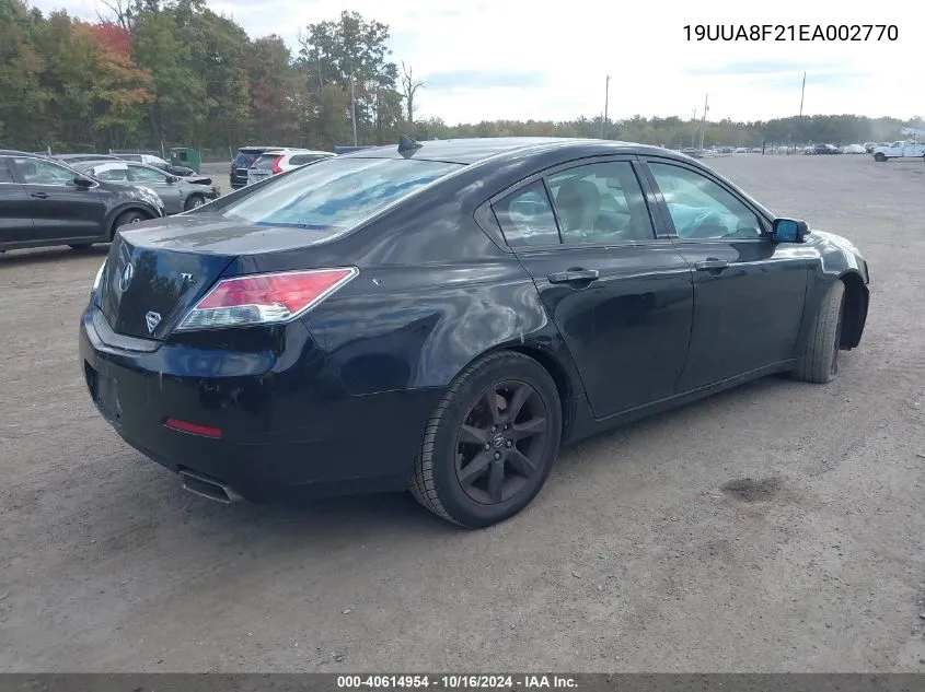 2014 Acura Tl 3.5 VIN: 19UUA8F21EA002770 Lot: 40614954