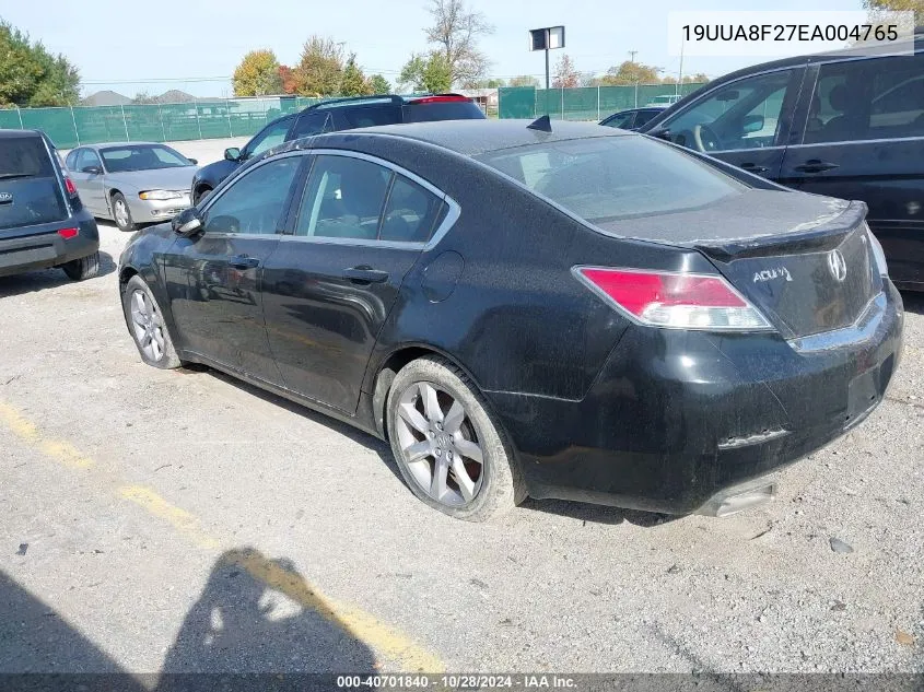 2014 Acura Tl VIN: 19UUA8F27EA004765 Lot: 40701840