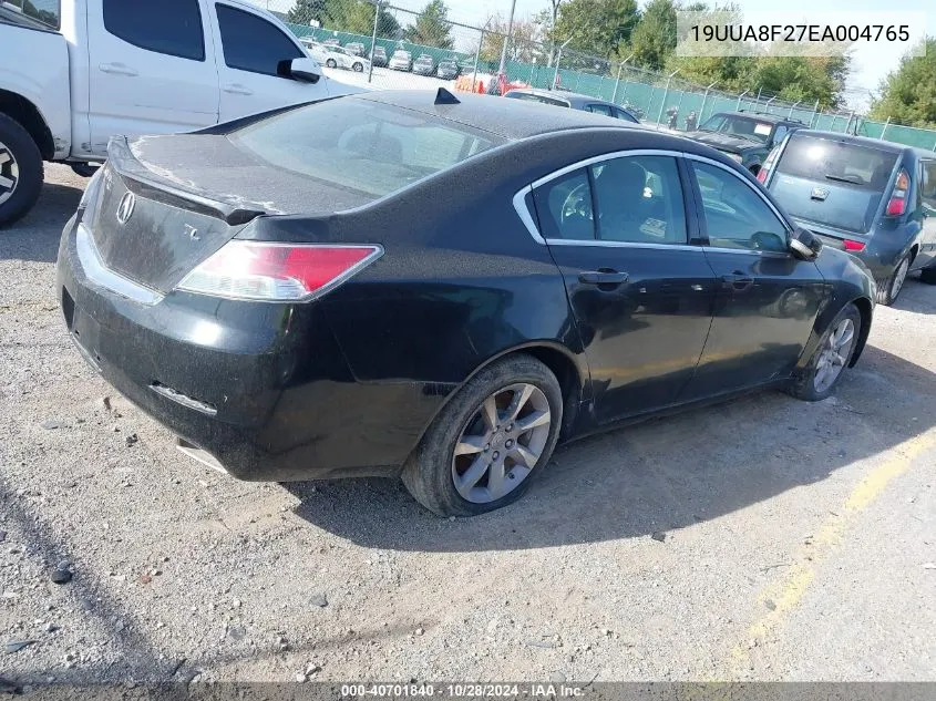 2014 Acura Tl VIN: 19UUA8F27EA004765 Lot: 40701840