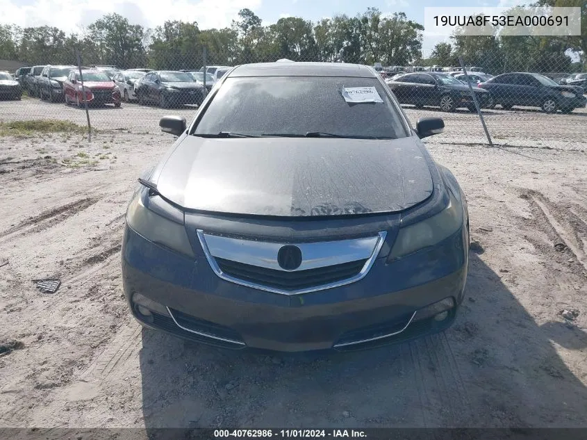 2014 Acura Tl 3.5 VIN: 19UUA8F53EA000691 Lot: 40762986