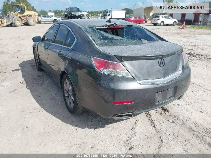 2014 Acura Tl 3.5 VIN: 19UUA8F53EA000691 Lot: 40762986