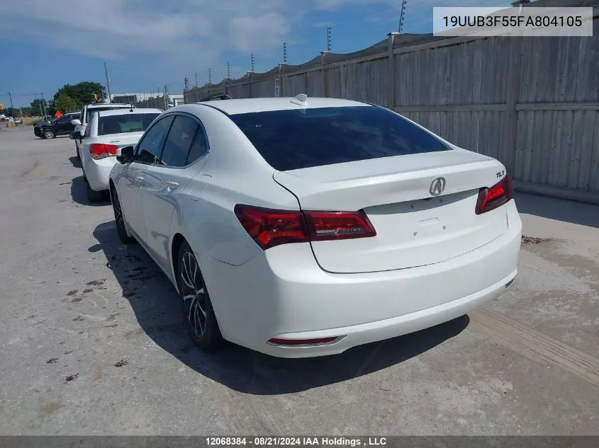 2015 Acura Tlx VIN: 19UUB3F55FA804105 Lot: 12068384