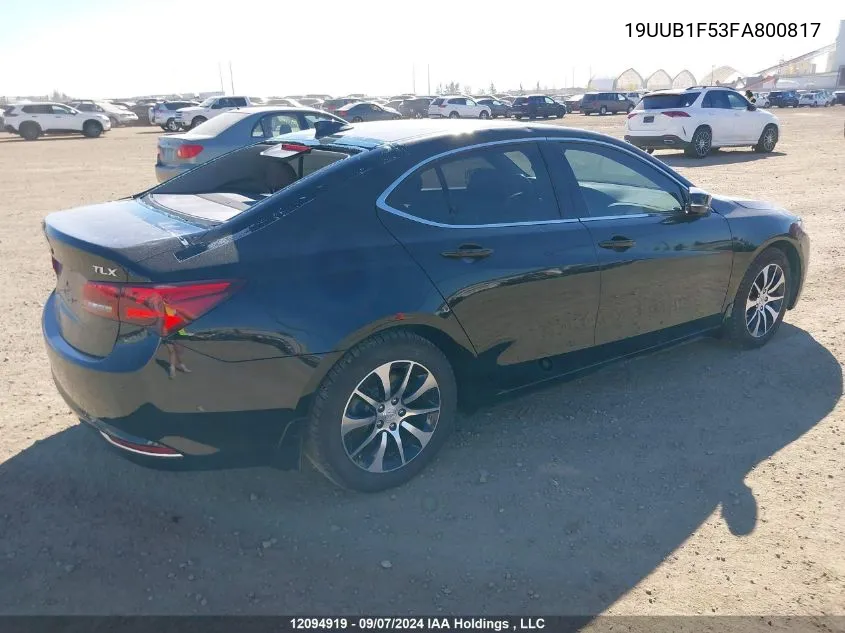 19UUB1F53FA800817 2015 Acura Tlx