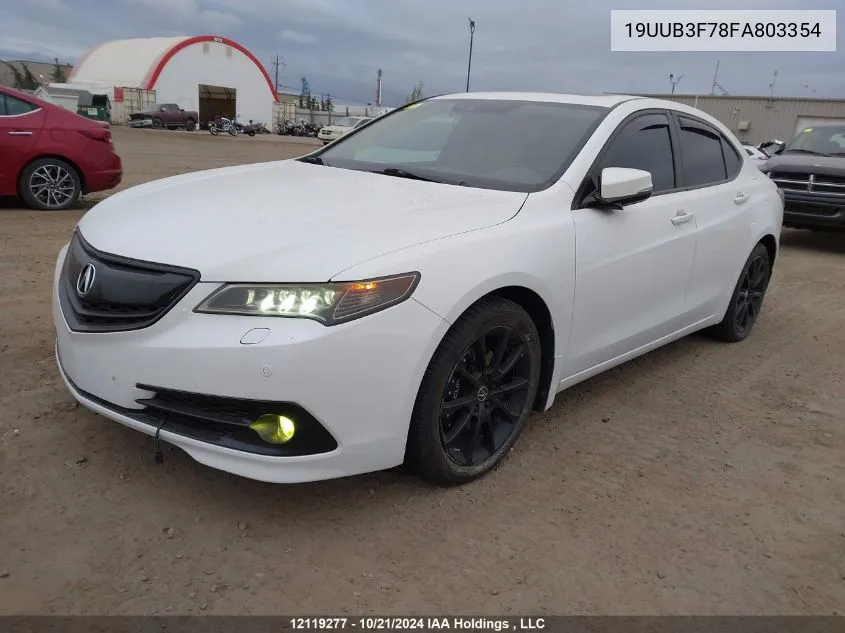 2015 Acura Tlx VIN: 19UUB3F78FA803354 Lot: 12119277