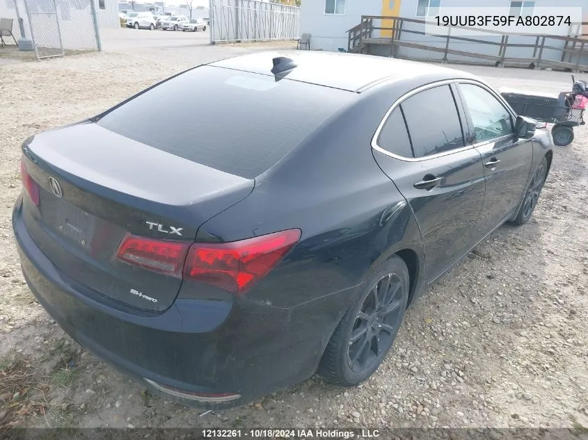 2015 Acura Tlx Tech VIN: 19UUB3F59FA802874 Lot: 12132261