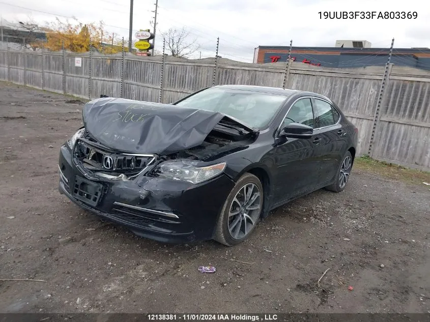 2015 Acura Tlx VIN: 19UUB3F33FA803369 Lot: 12138381