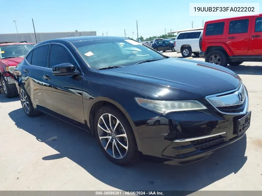 19UUB2F33FA022202 2015 Acura Tlx V6