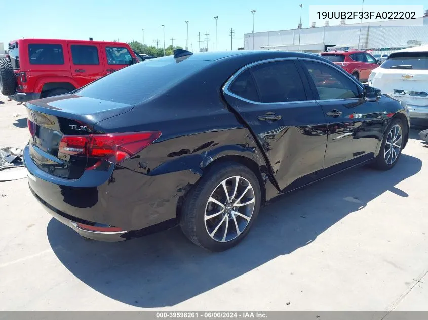 19UUB2F33FA022202 2015 Acura Tlx V6