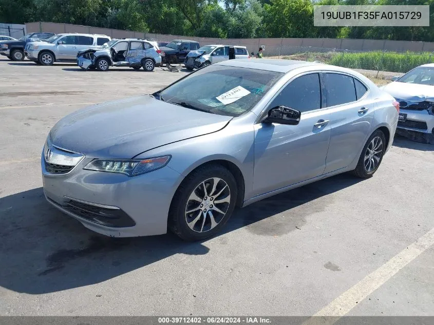 2015 Acura Tlx VIN: 19UUB1F35FA015729 Lot: 39712402