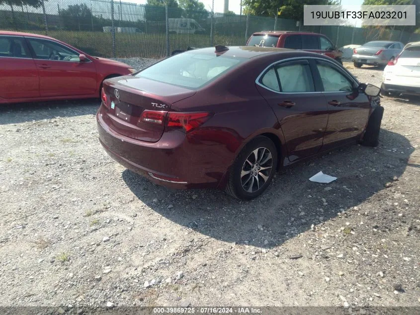 2015 Acura Tlx VIN: 19UUB1F33FA023201 Lot: 39869725