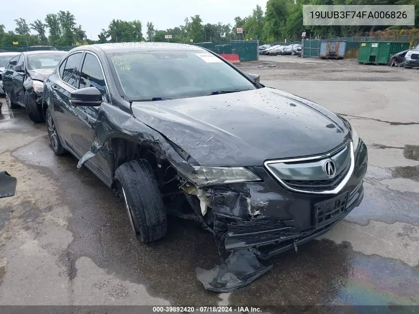 19UUB3F74FA006826 2015 Acura Tlx V6 Advance