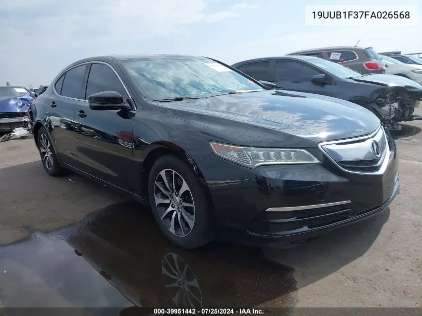 2015 Acura Tlx VIN: 19UUB1F37FA026568 Lot: 39951442