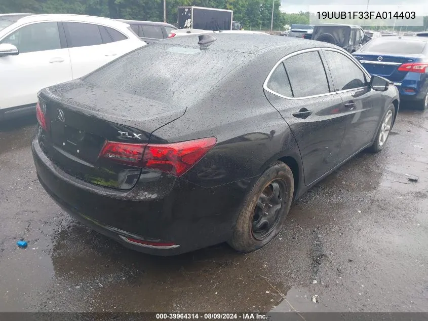 19UUB1F33FA014403 2015 Acura Tlx