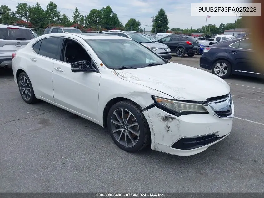 19UUB2F33FA025228 2015 Acura Tlx V6