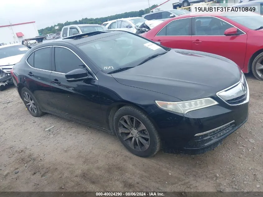 2015 Acura Tlx VIN: 19UUB1F31FA010849 Lot: 40024290