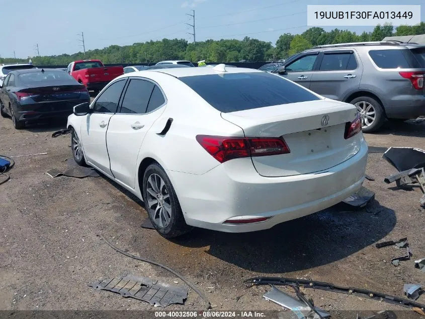 2015 Acura Tlx VIN: 19UUB1F30FA013449 Lot: 40032506