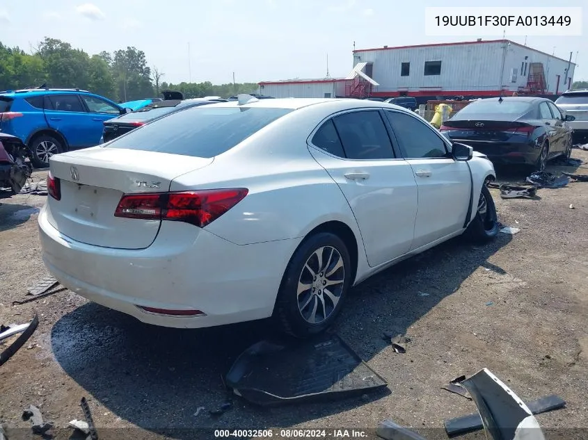 2015 Acura Tlx VIN: 19UUB1F30FA013449 Lot: 40032506