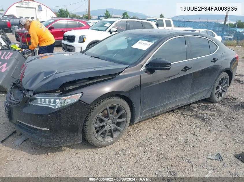 2015 Acura Tlx V6 VIN: 19UUB2F34FA003335 Lot: 40054822